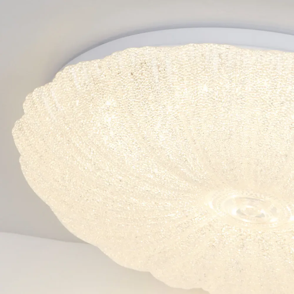 Alaric Floral LED Ceiling Light - White