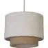 Aurelia 2 Tier Boucle Ceiling Shade - White, Gold
