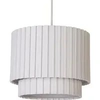 Aurelia 2 Tier Box Pleat Ceiling Shade - White