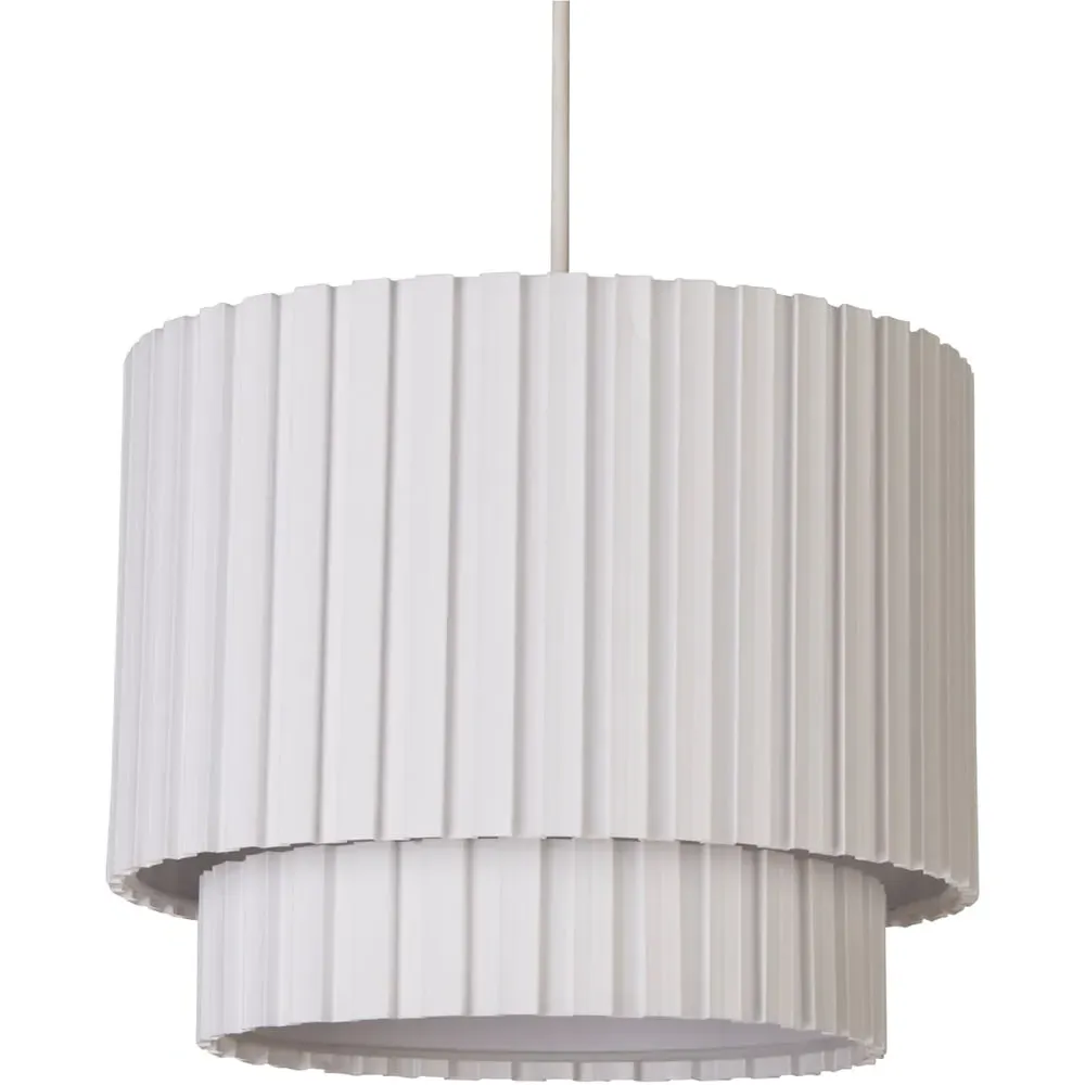 Aurelia 2 Tier Box Pleat Ceiling Shade - White