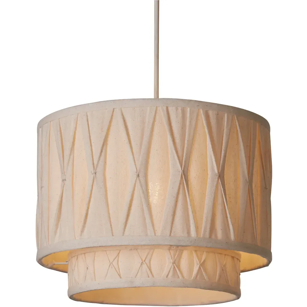 Aurelia Pinch Pleat Ceiling Shade - Cream