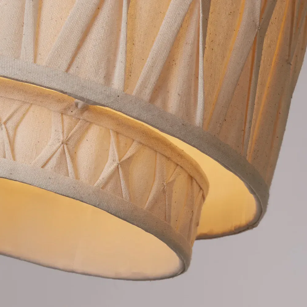 Aurelia Pinch Pleat Ceiling Shade - Cream