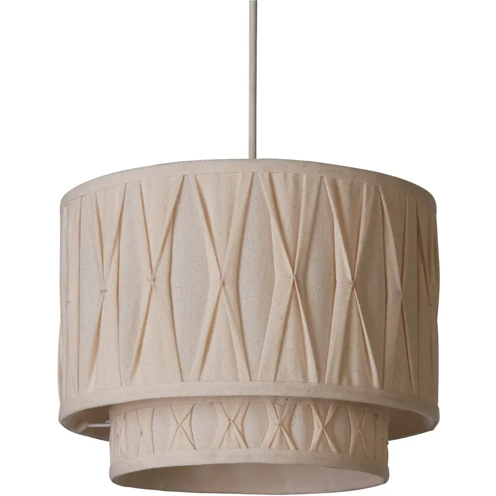 Aurelia Pinch Pleat Ceiling Shade - Cream