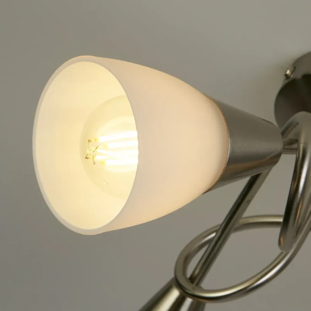 Bradford 3 Light LED Ceiling Fitting - Brushed Silver