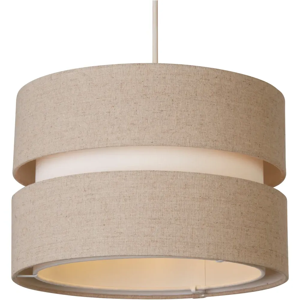 Brea 2 Tier Ceiling Shade - Natural, Linen