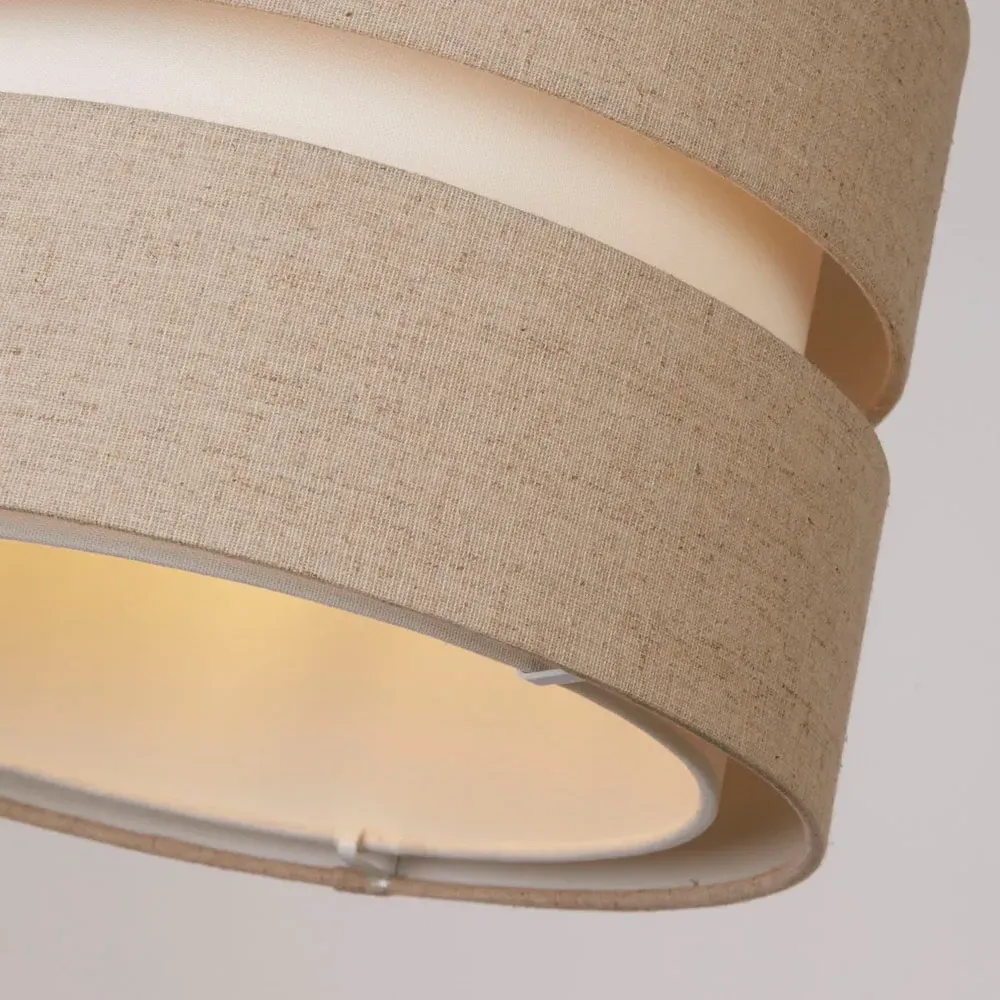 Brea 2 Tier Ceiling Shade - Natural, Linen