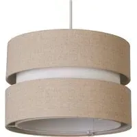 Brea 2 Tier Ceiling Shade - Natural, Linen