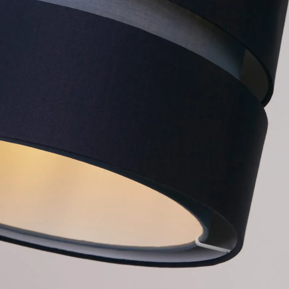 Brea 2 Tier Ceiling Shade - Navy, Cotton