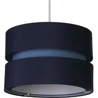 Brea 2 Tier Ceiling Shade - Navy, Cotton