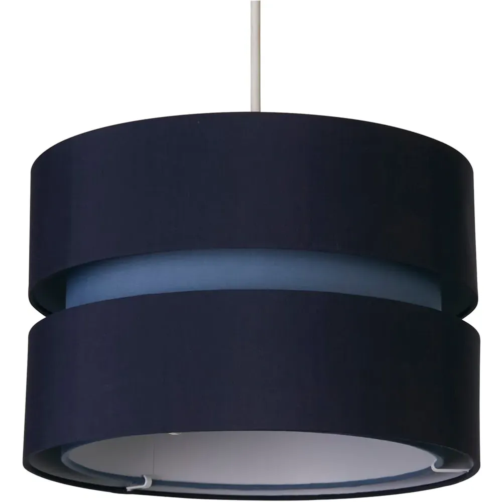 Brea 2 Tier Ceiling Shade - Navy, Cotton image