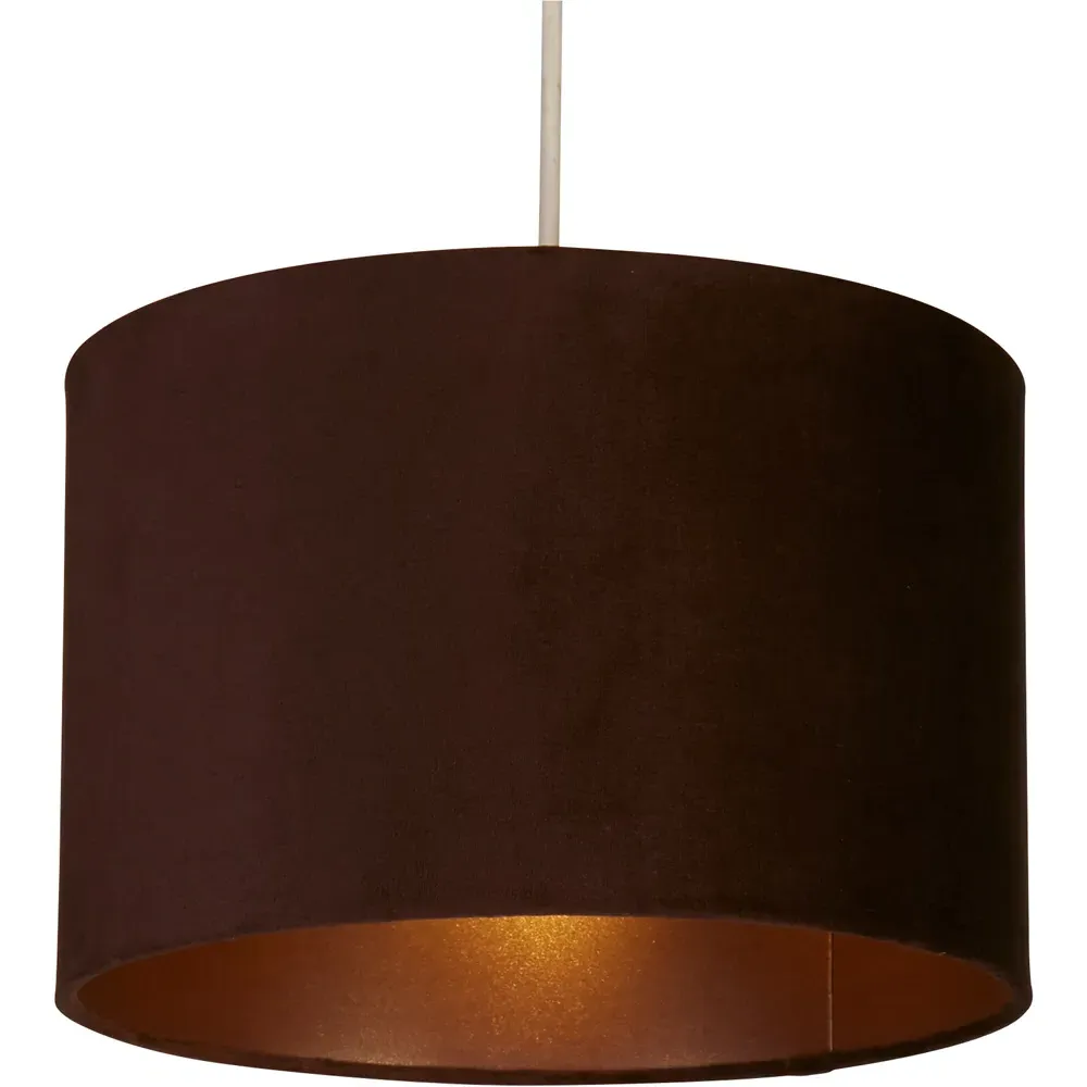 Calista Ceiling Shade - Chocolate, Velvet