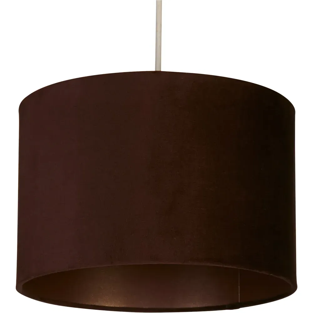 Calista Ceiling Shade - Chocolate, Velvet image