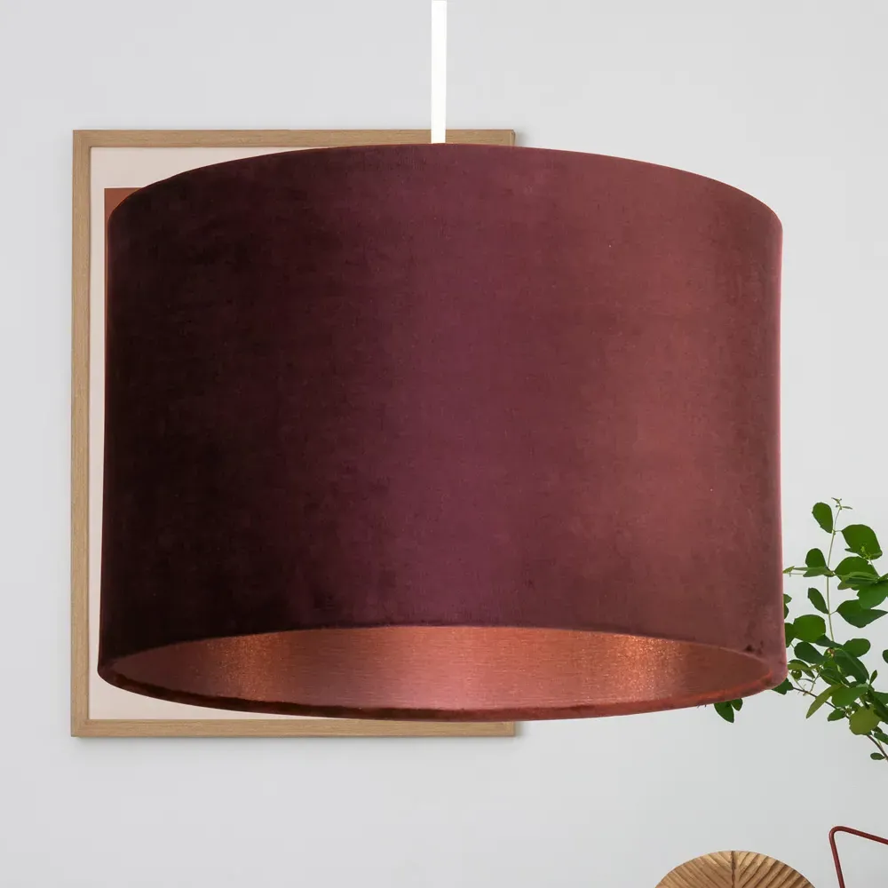 Calista Ceiling Shade - Plum, Velvet