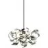 Chrome Curl Easy Fit Pendant Shade - Silver
