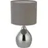 Chrome Table Lamp - Grey