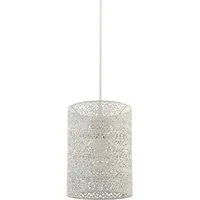 Cut Out Pattern Shade - Cream, Metal