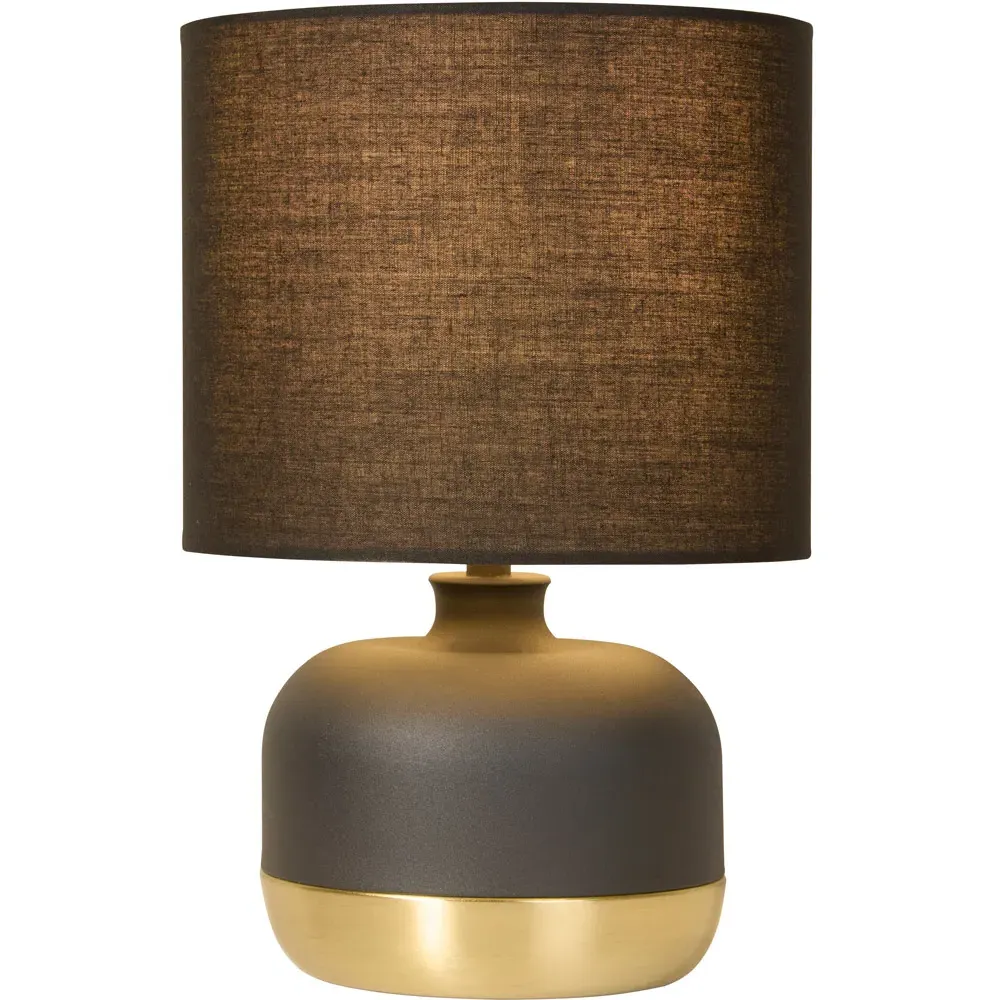 Ezra Touch Lamp with Dimmer - Black, Gold