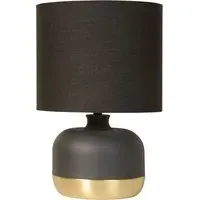 Ezra Touch Lamp with Dimmer - Black, Gold