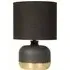 Ezra Touch Lamp with Dimmer - Black, Gold