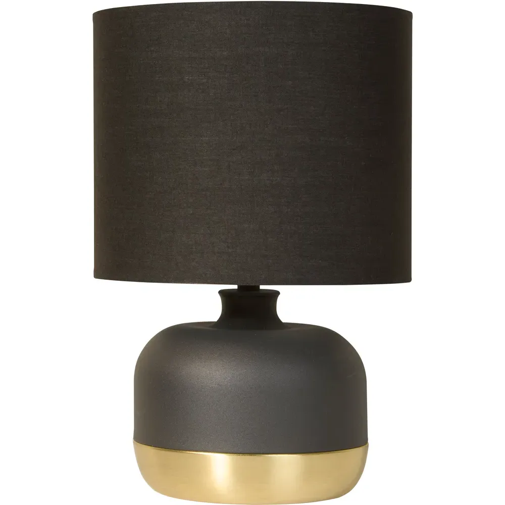 Ezra Touch Lamp with Dimmer - Black, Gold image