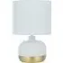 Ezra Touch Lamp with Dimmer - White, Gold