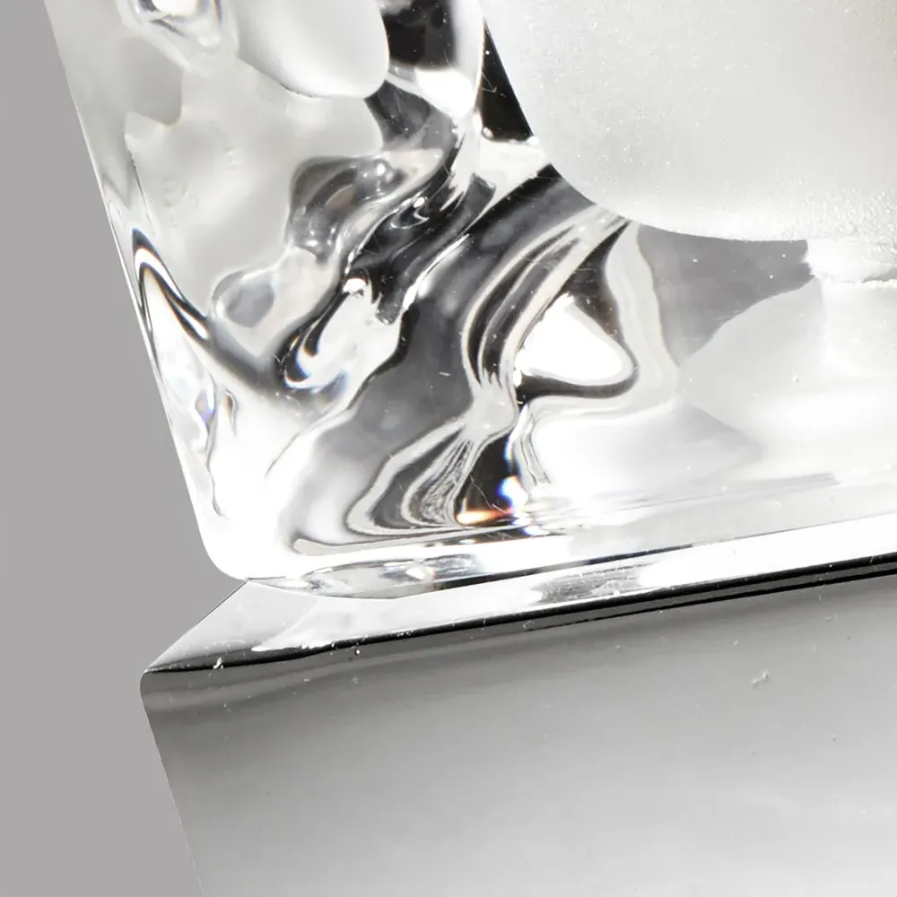 Ice Cube Glass Shade Touch Lamp - Clear