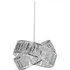 Intertwining Ring Pendant Shade - Chrome, Clear Acrylic