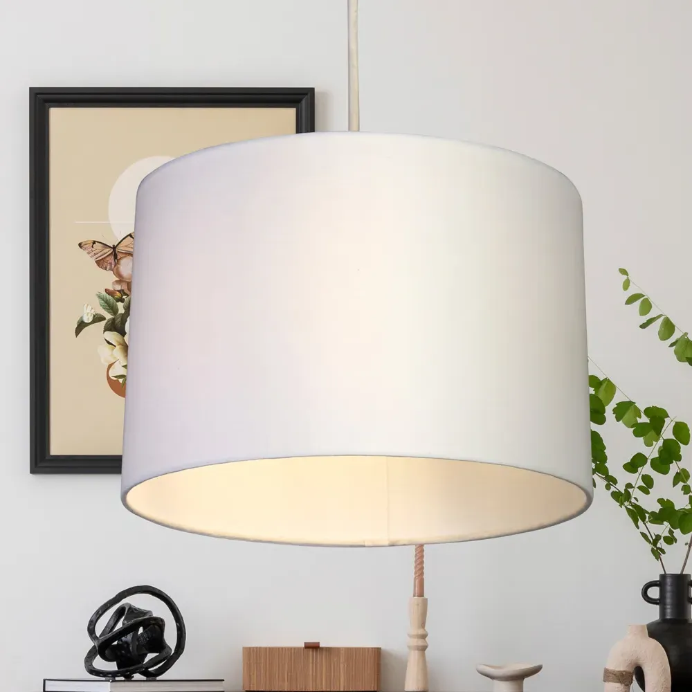 Kaia Drum Ceiling Shade - White