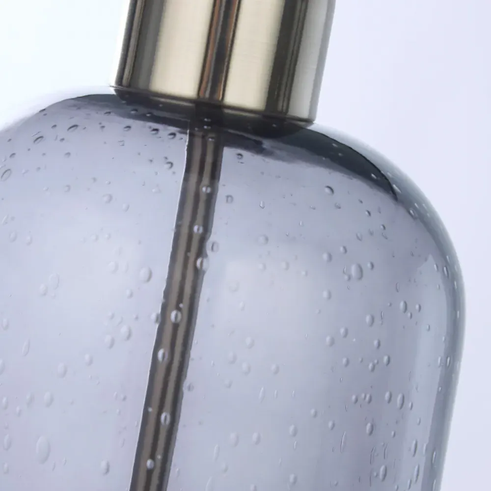 Kendric Table Lamp - Grey, Smoke Glass