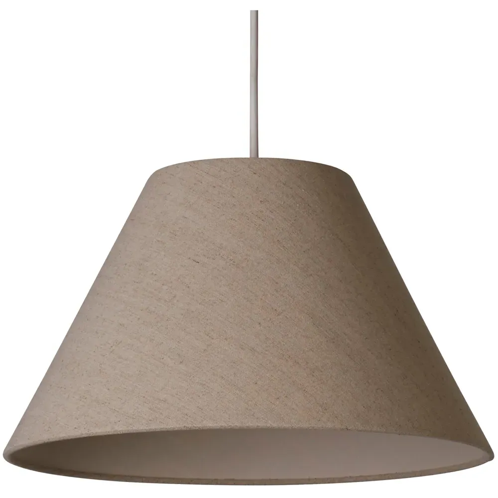 Luna Tapered Lamp Shade - Cream, Linen image