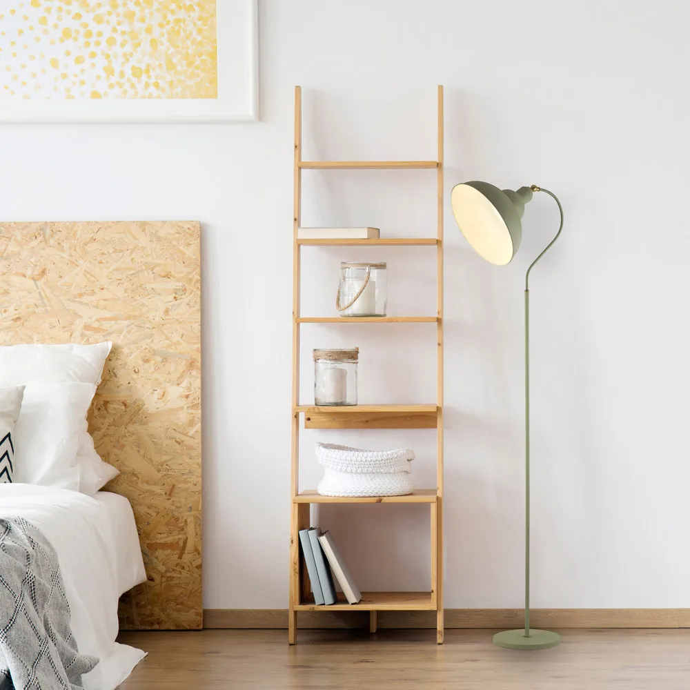 Luna Tapered Lamp Shade - Green, Linen