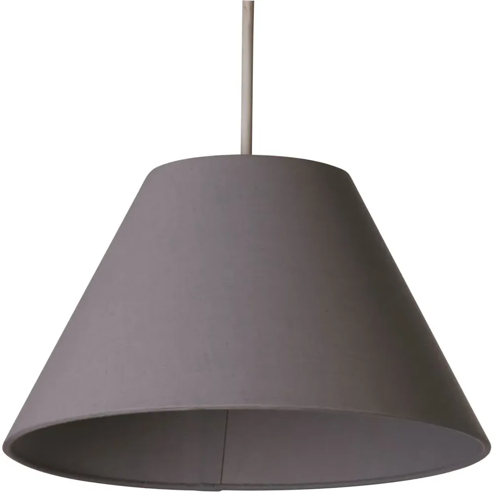 Luna Tapered Lamp Shade - Grey, Cotton image