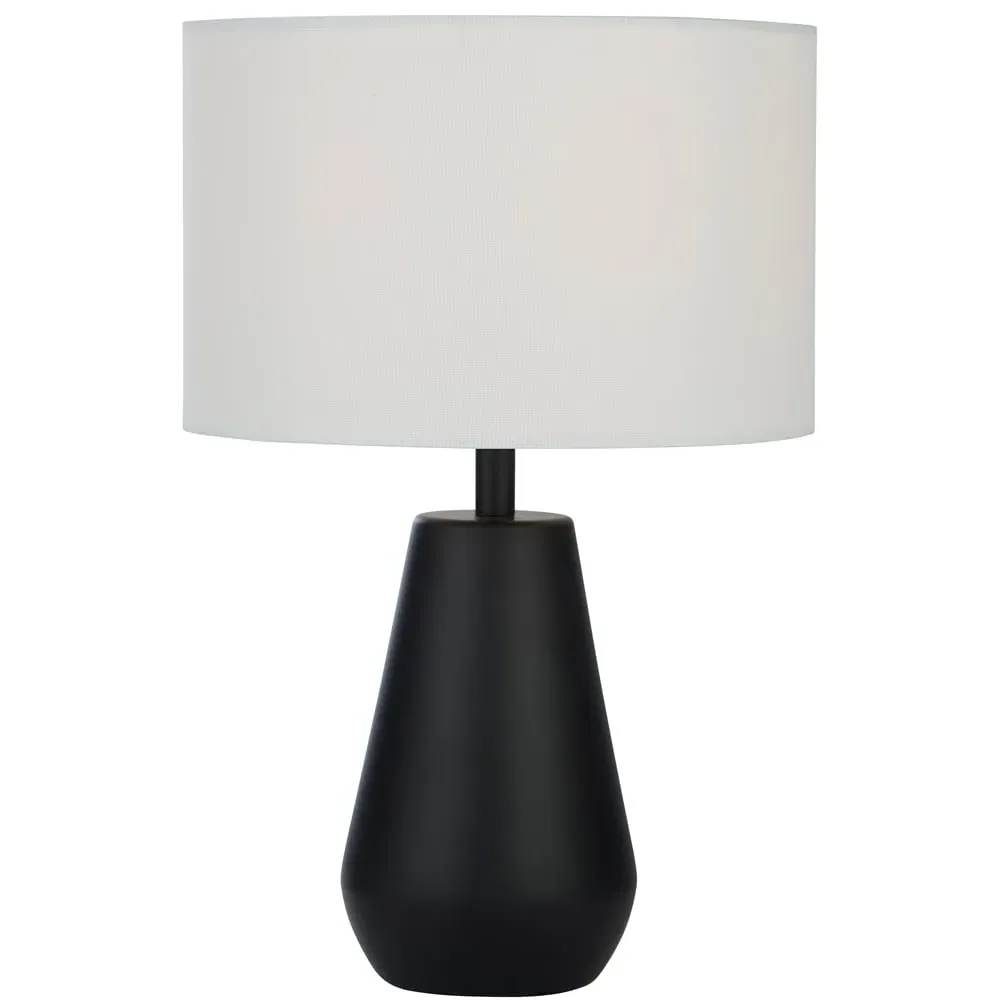 Orson Touch Table Lamp Pair - White Shade, Black Base image