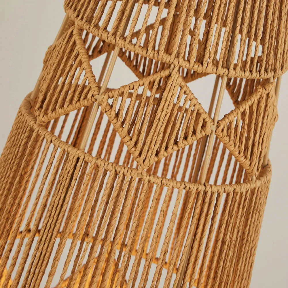 Tapered Lamp Shade - Brown, Cotton