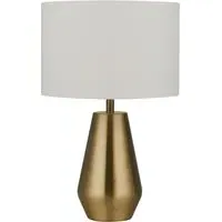 Touch Table Lamp 2 Pack - Gold, Fabric