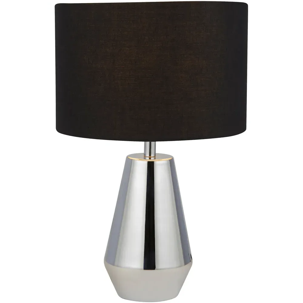 Touch Table Lamp 2 Pack - Silver, Fabric