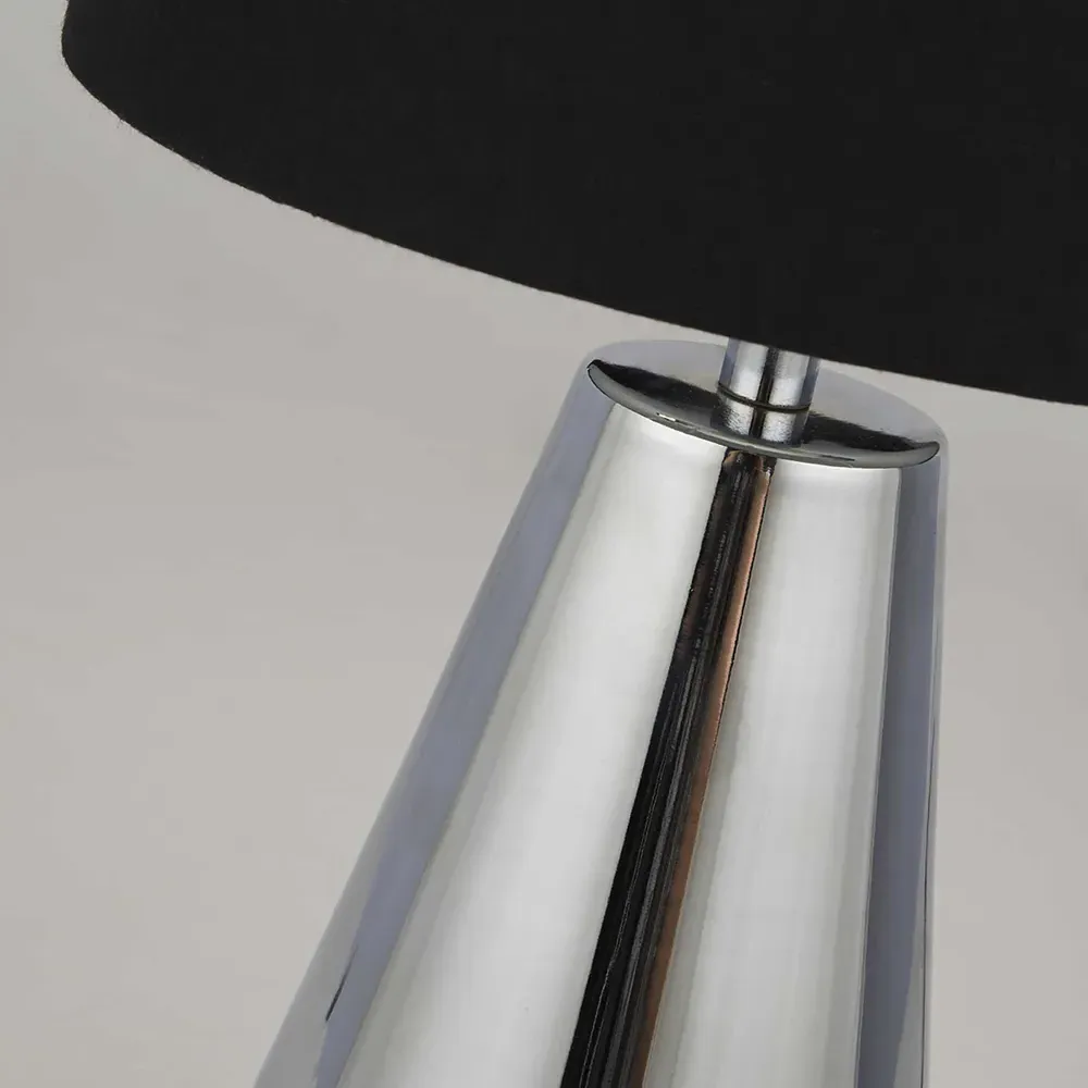 Touch Table Lamp 2 Pack - Silver, Fabric