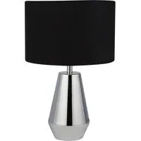 Touch Table Lamp 2 Pack - Silver, Fabric