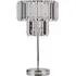 Two-Tier Acrylic Rod Table Lamp - Chrome, Clear Acrylic