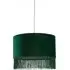 Velvet Fringe LED Shade - Green