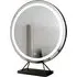 CARME Home Round LED Light Mirror with Touch Sensor - Black