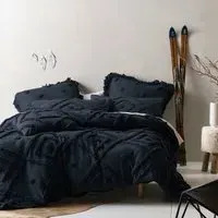 Adalyn Double Duvet Cover Set - Blue, Cotton