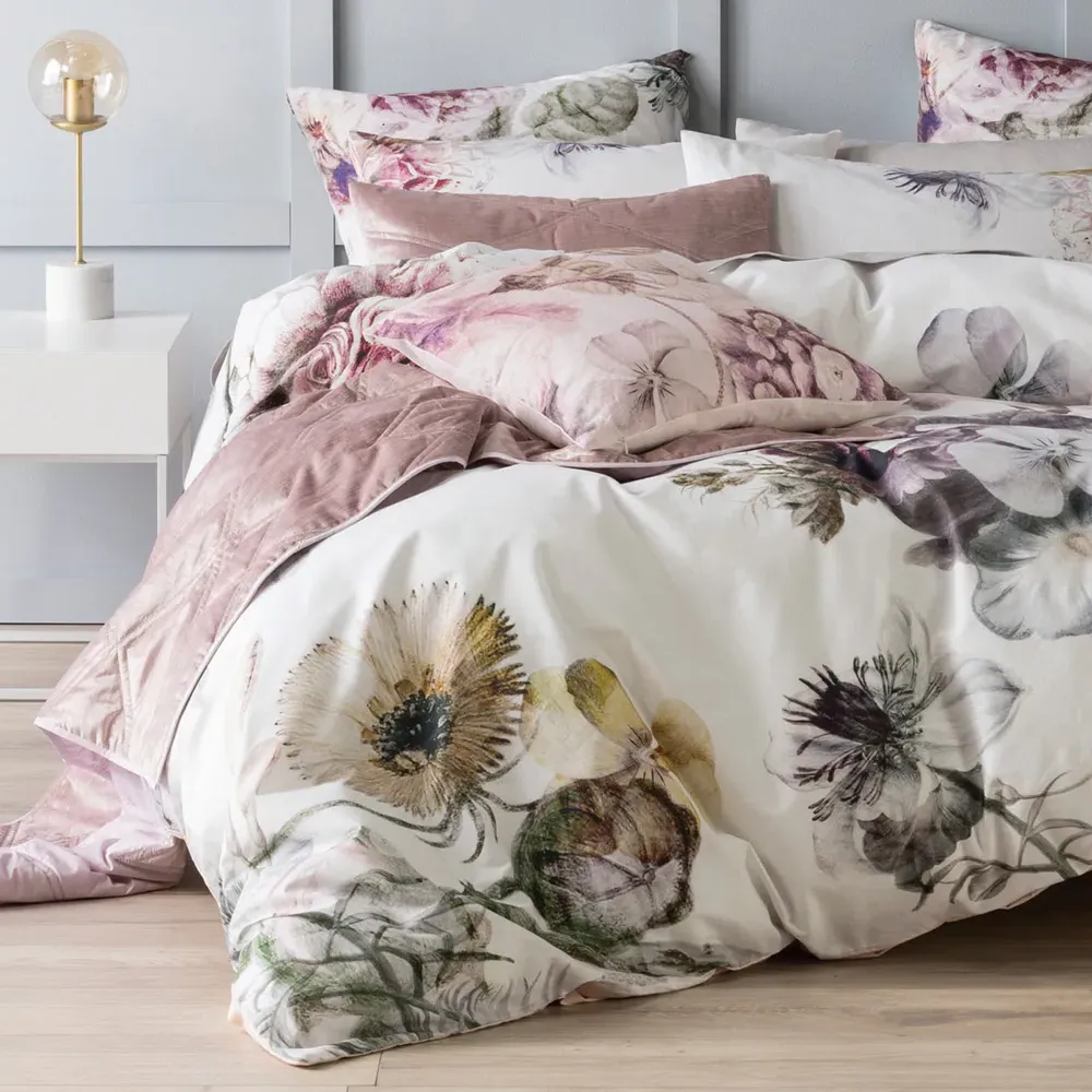 Ellaria Single Botanical Duvet Cover Set - Multi, Cotton