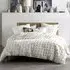Haze Single Tufted Duvet Cover Set - White, Cotton