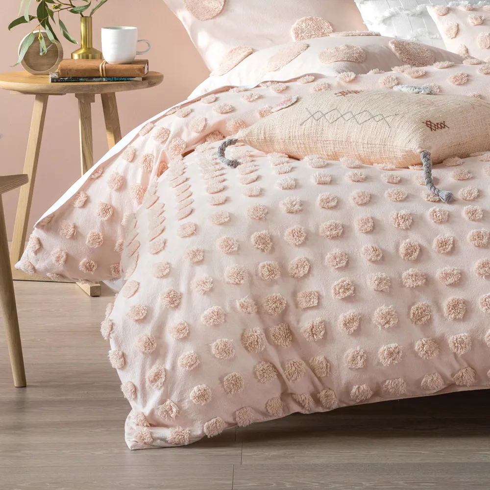Haze Super King Tufted Duvet Cover Set - Multi, Cotton
