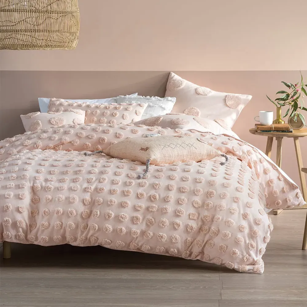 Haze Super King Tufted Duvet Cover Set - Multi, Cotton