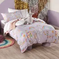 Kids Double Unicorniverse Duvet Cover Set - Multi, Cotton