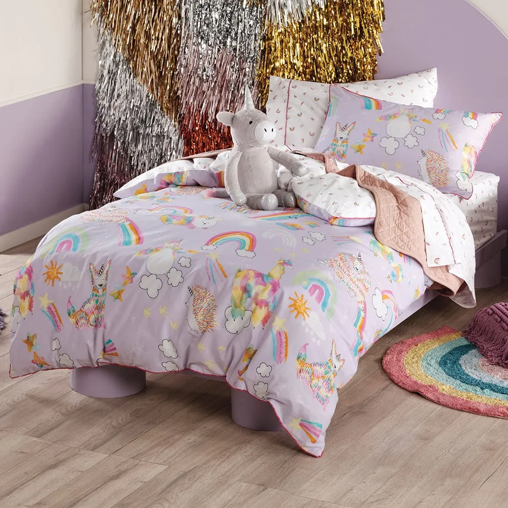 Kids Double Unicorniverse Duvet Cover Set - Multi, Cotton