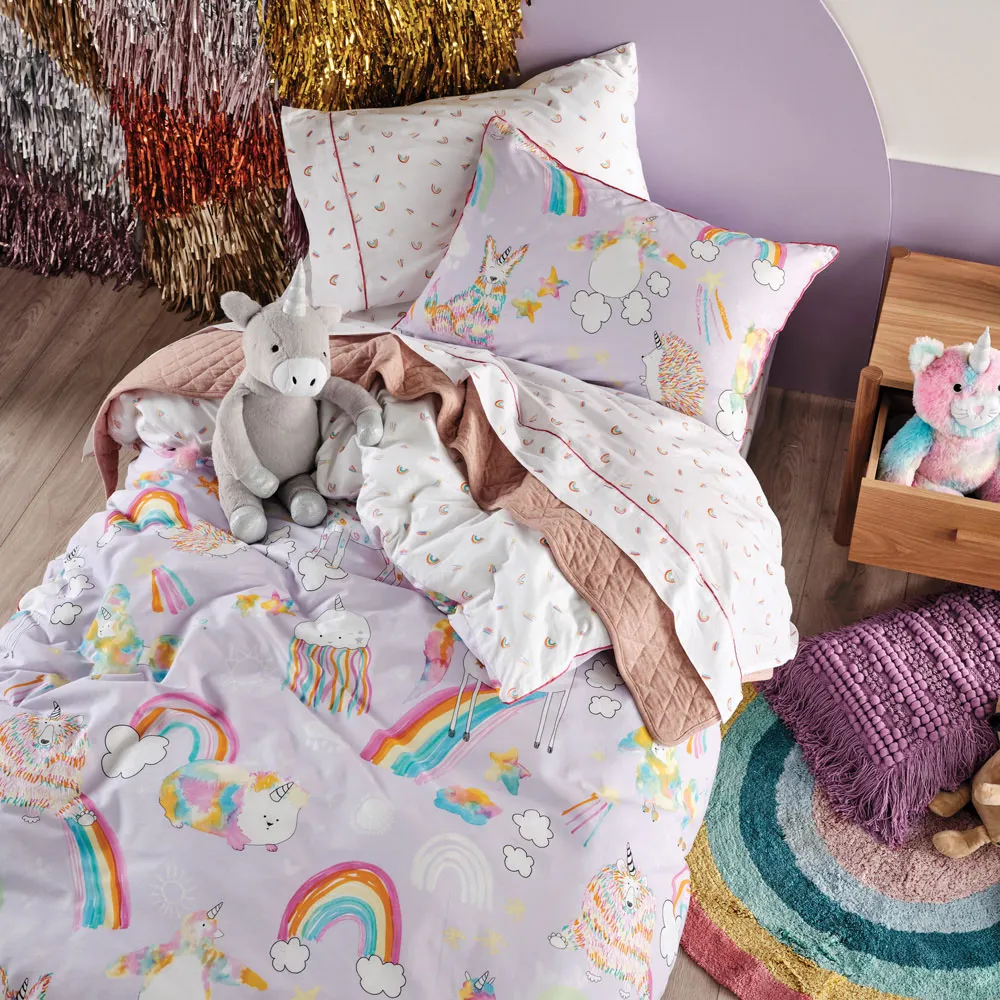 Kids Single Unicorniverse Duvet Cover Set - Multi, Cotton