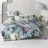 Lena Single Floral Duvet Cover Set - Blue, Cotton
